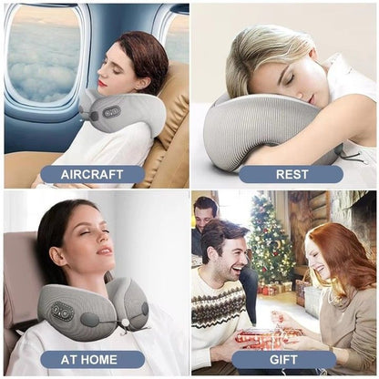 TRAVEL NECK PILLOW WITH MASSAGER